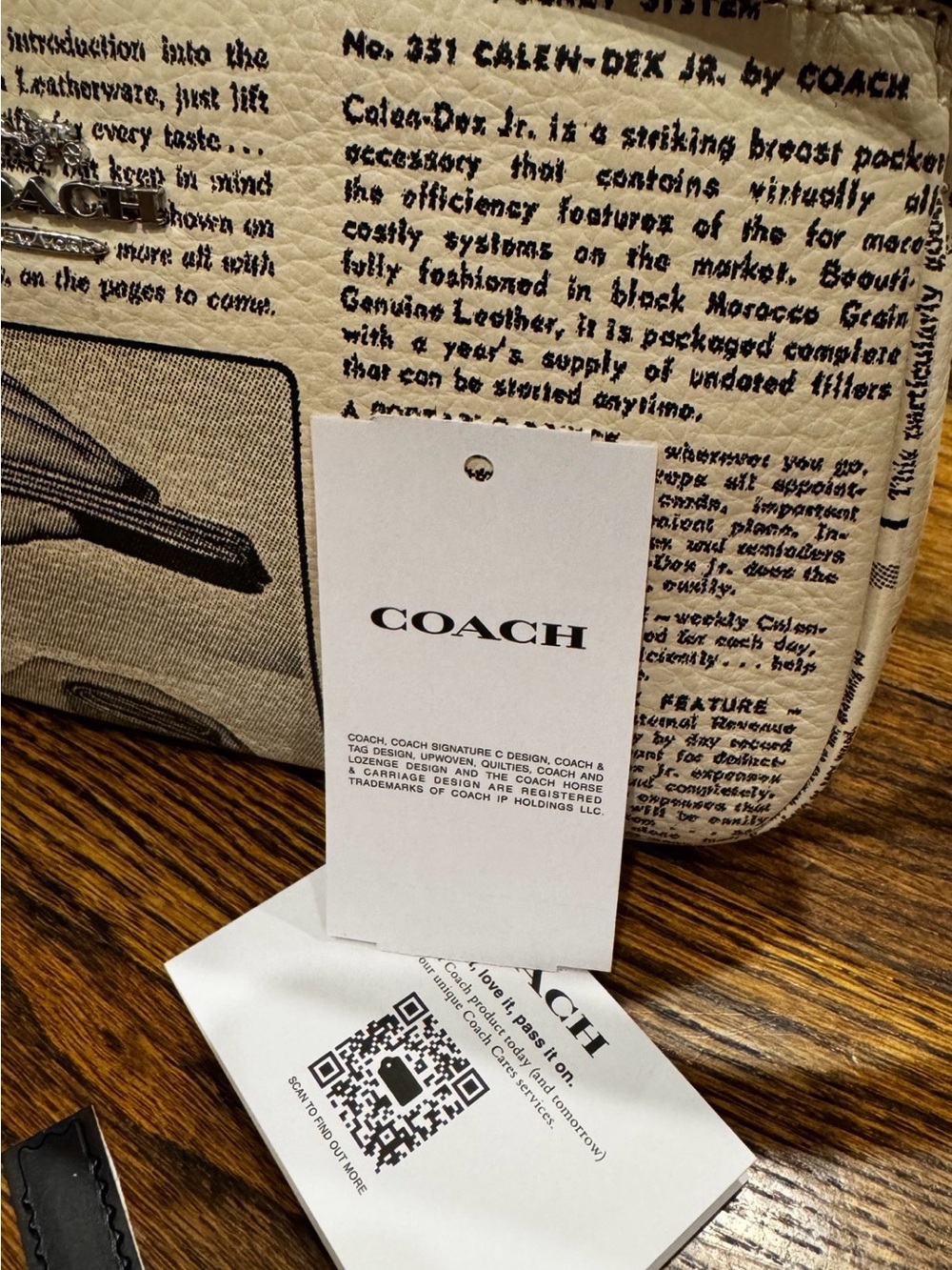 Coach Nolita 19 Newspaper Print Purse - Picture 8 of 10